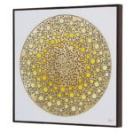 Golden Embossed Wall Painting