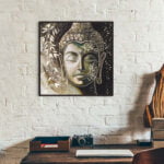 Golden Embossed Wall Painting