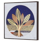 Golden Embossed Wall Painting