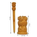 Wooden Ashoka pillar