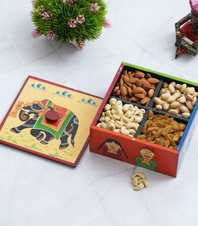 Wooden 4 boxex dry fruit box